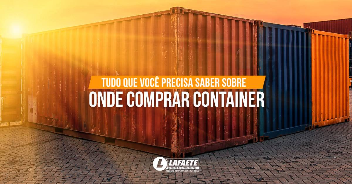 Tudo que você precisa saber sobre onde comprar container