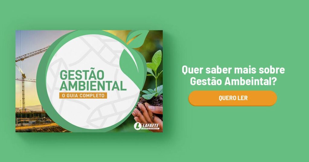 Anúncio de guia completo em gestão ambiental. 